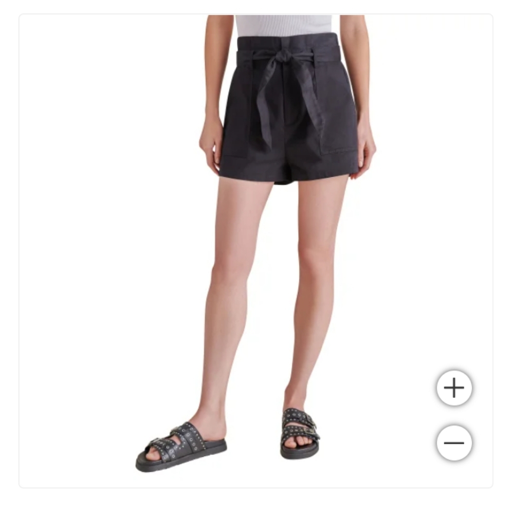 NWT Steve Madden Ladies' black Cinch short size XL